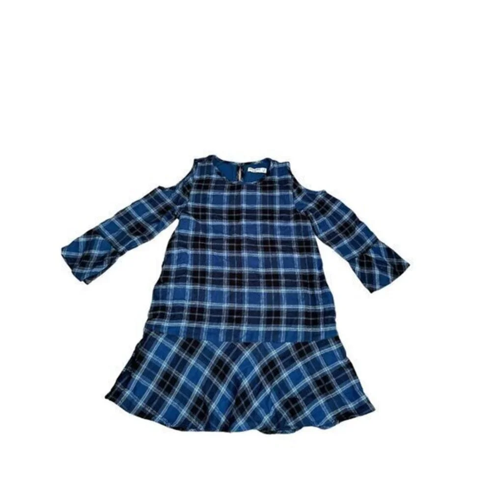 Abercrombie Plaid Bare Shoulder Dress